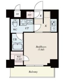 S-RESIDENCE木場fluspark (エスレジデンス木場フルスパーク) 101 間取り図