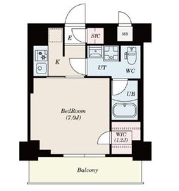 S-RESIDENCE木場fluspark (エスレジデンス木場フルスパーク) 204 間取り図