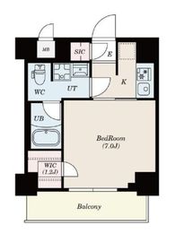 S-RESIDENCE木場fluspark (エスレジデンス木場フルスパーク) 401 間取り図