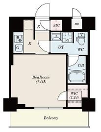 S-RESIDENCE木場fluspark (エスレジデンス木場フルスパーク) 704 間取り図