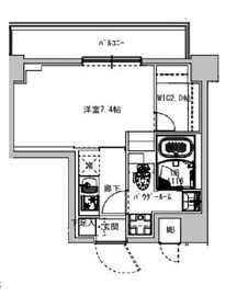 S-RESIDENCE木場fluspark (エスレジデンス木場フルスパーク) 705 間取り図