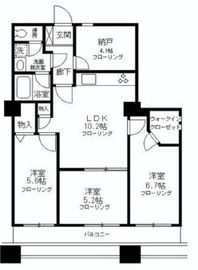 晴海ビュータワー（晴海アイランドトリトンスクエアビュータワー） 13階 間取り図