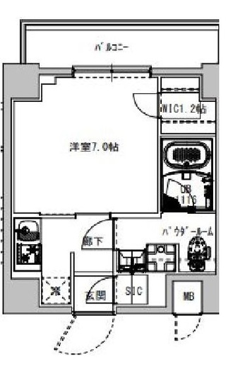 S-RESIDENCE木場fluspark (エスレジデンス木場フルスパーク) 901 間取り図