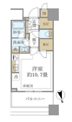 白金ザ・スカイ 7階 間取り図