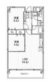 アーバンフラッツ芝浦 803 間取り図