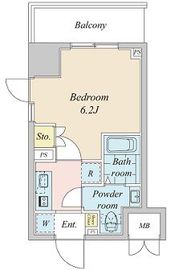 プラウドフラット神楽坂2 203 間取り図