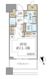 白金ザ・スカイ 6階 間取り図
