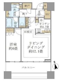 白金ザ・スカイ 7階 間取り図