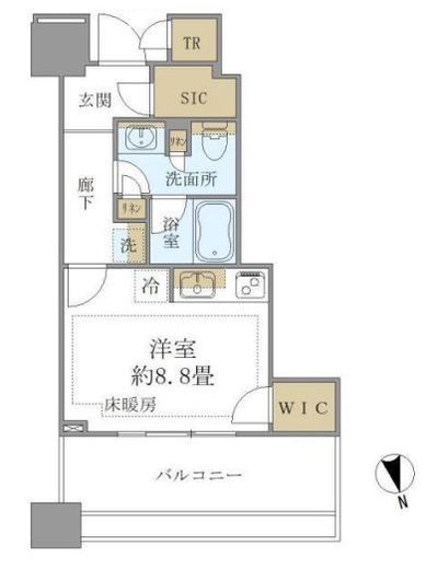 白金ザ・スカイ 6階 間取り図