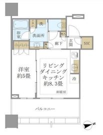 白金ザ・スカイ 6階 間取り図