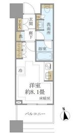白金ザ・スカイ 10階 間取り図