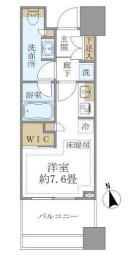 白金ザ・スカイ 9階 間取り図