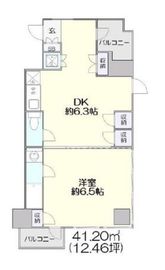 ドミ・エメロード 405 間取り図