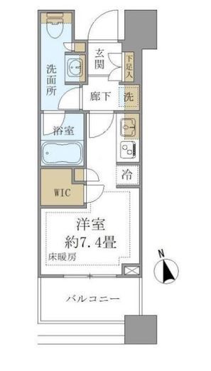白金ザ・スカイ 8階 間取り図