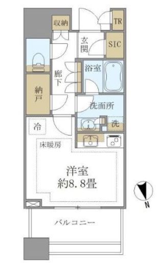 白金ザ・スカイ 7階 間取り図