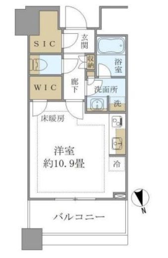 白金ザ・スカイ 7階 間取り図
