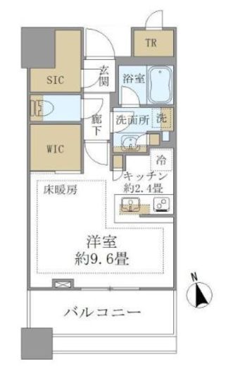 白金ザ・スカイ 6階 間取り図