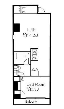 パシフィックコート中延 501 間取り図