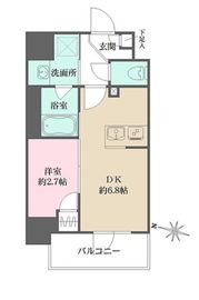 プライムアーバン菊川 301 間取り図