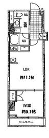 パシフィックコート中延 601 間取り図