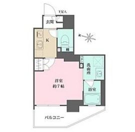 プライムアーバン菊川 604 間取り図