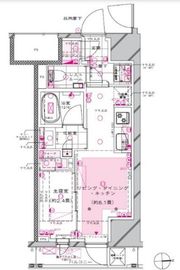 ピアース新宿三丁目 4階 間取り図