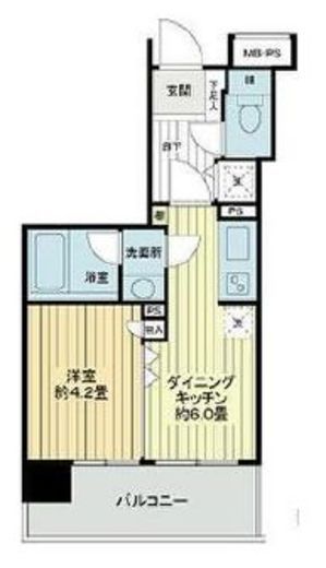 ライオンズマンション西麻布シティ 504 間取り図