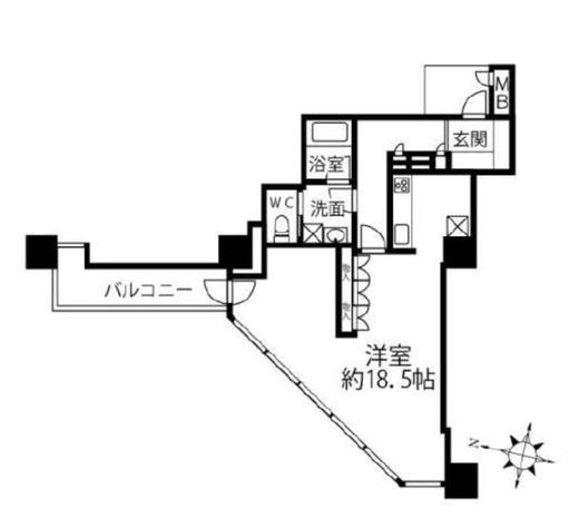 グランドメゾン三軒茶屋の杜 9階 間取り図