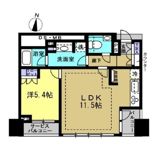宮益坂ビルディングザ・渋谷レジデンス 8階 間取り図