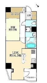 イクシア文京千駄木 5階 間取り図