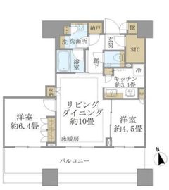 白金ザ・スカイ 12階 間取り図