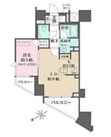 ザ・パークハウス渋谷笹塚 5階 間取り図