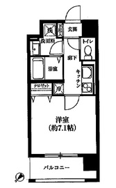 オーククレストビル 201 間取り図