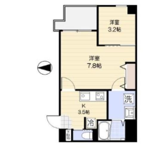 ムジーク北参道 504 間取り図