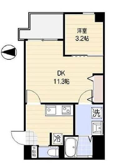 ムジーク北参道 704 間取り図