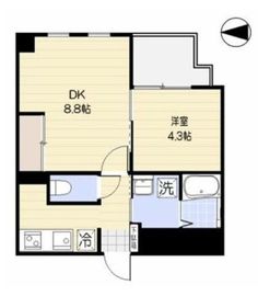 ムジーク北参道 303 間取り図