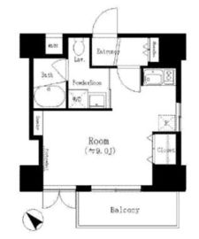 レジディア恵比寿 303 間取り図