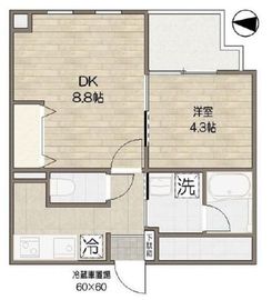 ムジーク北参道 603 間取り図