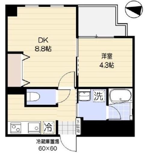 ムジーク北参道 703 間取り図
