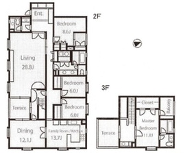 青山居 201 間取り図