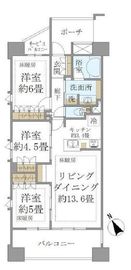 ブリリア目白台 9階 間取り図
