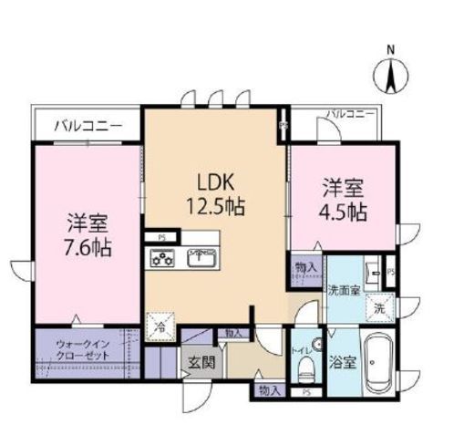 グランソーレ西麻布 302 間取り図