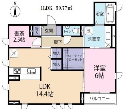 グランソーレ西麻布 301 間取り図