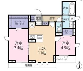 グランソーレ西麻布 101 間取り図
