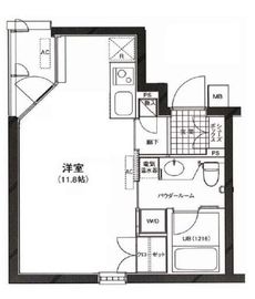 カーサ・デル・ソル小石川 206 間取り図