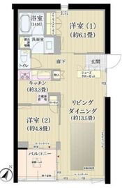 ガーデニエール砧ウエスト 347 間取り図