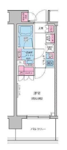 レジディア品川シーサイド 210 間取り図