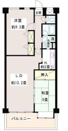 パークハイツ駒込 603 間取り図