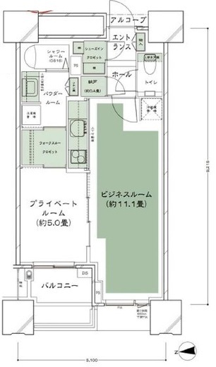 ドゥ・トゥール 51階 間取り図