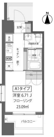 ガーデン蒲田 614 間取り図